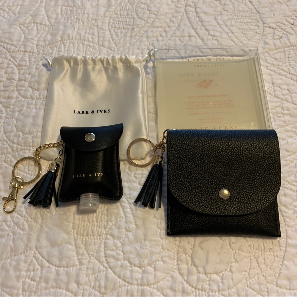 Lark & Ives Card Purse and Sanitizer Holder Set